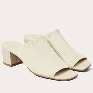NEW Everlane The Glove Mule in ReKnit, Bone, Size 6.5